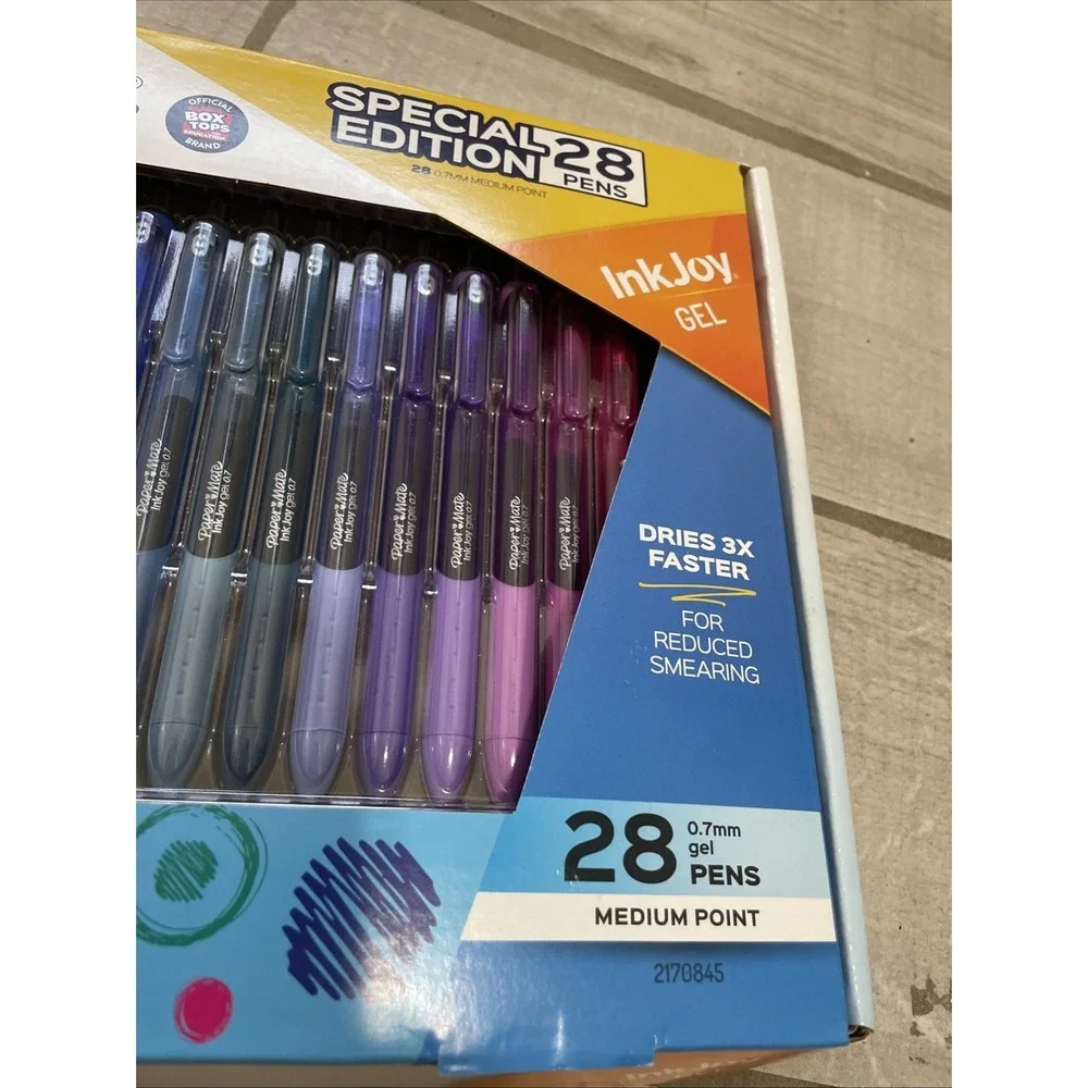 Papermate InkJoy Gel Special Edition 28 Colors Med Pt Gel Pens New In Gift Pack